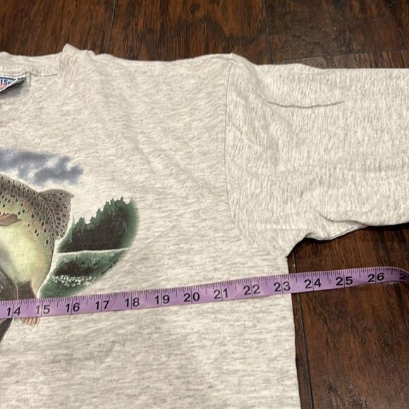 VTG single stitched Allsport tag XL Brown trout Heather grey tee no flaws EUC - Picture 7 of 9
